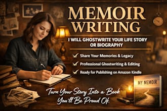 ghostwrite your memoir or life story so you can share your story with pride