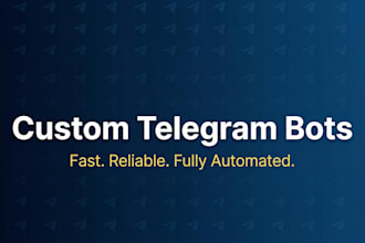 build a custom telegram bot to automate your workflows