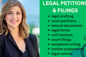 legal motion, petition, lawsuit, legal contracts, family law and agreement