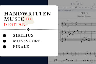convert handwritten music to sibelius or musescore