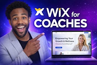 design a professional wix wellness website for coaches and therapists