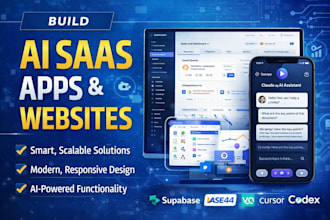 create ai saas apps websites using claude, codex, lovable, v0 base44 cursor