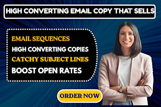 write high converting sales email copy and email sequences