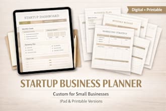 design a startup planner for small businesses