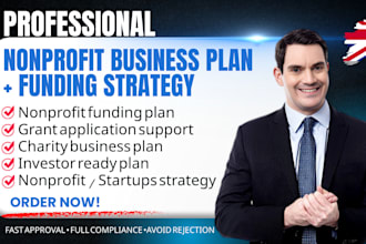 develop a nonprofit business plan for investors funding and grants