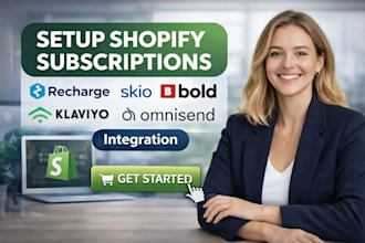 setup shopify subscriptions recharge skio bold commerce klaviyo omnisend