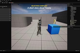 build unreal engine 3d game, gameplay systems, mechanics, ui, hud and ai systems