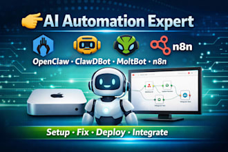 build openclaw moltbot clawdbot n8n automation claude open claw mac mini