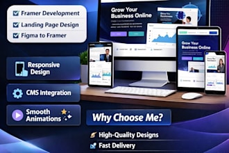 do framer websites, landing pages