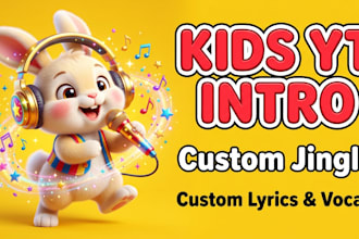 create a catchy kids youtube channel intro jingle