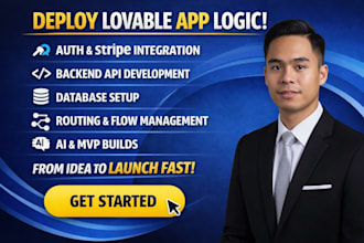 deploy lovable app logic auth stripe backend api database routing flow ai mvp