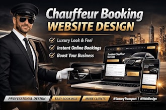 create a luxury chauffeur booking wordpress website that gets clients