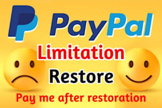 help you to resolve your paypal issues banned accounts restoration