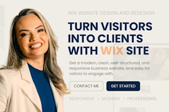 do wix website design, redesign wix website, wix online store, wix booking site