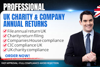 assist with UK charity and company annual returns, reporting, and compliance