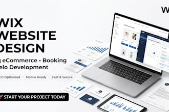 redesign wix website design velo studio ecommerce store booking restaurant seo
