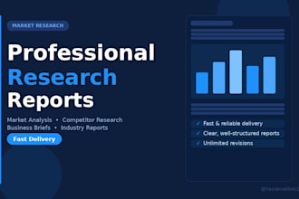 do professional market research and business reports