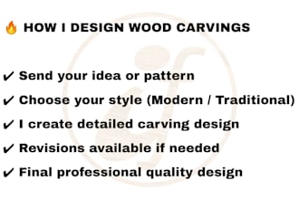 do professional wood carving designs