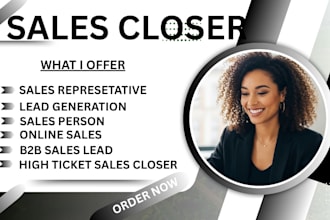 sales closer high ticket sales sales person lead generation online sale