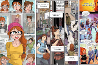 dibujar ilustracion de comic personaje de comic novela grafica tiracomica carton