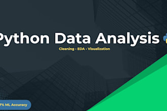 do python data analysis, cleaning and visualization