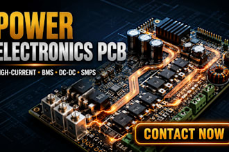 design power electronics, high current pcb, smps, dc dc converter, bms