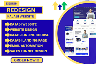 do kajabi website design, kajabi online course, landing page, kajabi sale funnel
