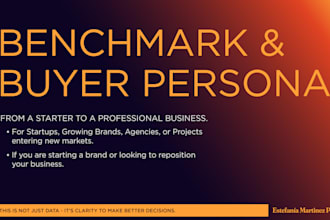 deliver a competitor analysis and define your buyer persona