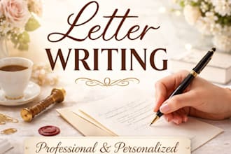 write a lovely and affectionate letter