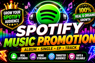 do spotify album promotion spotify music track promotion