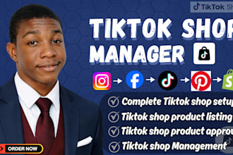 setup tiktok shop dropshipping, fix tiktok shop, tiktok shop manager expert