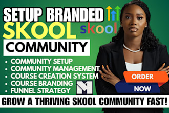 do skool community setup, course content migrate thinkific kajabi community