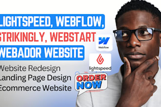 lightspeed website, strikingly, webflow, webstart, webador, lightspeed pos api