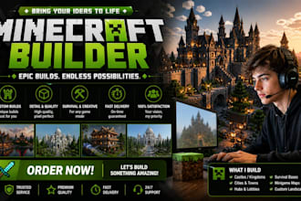 build minecraft builder castle house map minecraft spawn lobby survivial terrain