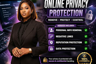 remove personal information, negative links and protect your online privacy
