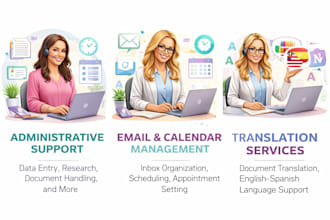 bilingual virtual assistant, logistics, data entry