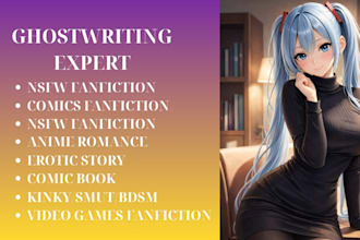 write nsfw fanfiction fantasy anime manga kinky erotica bdsm smut comic book