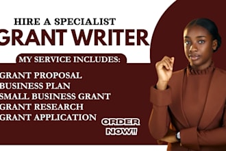 do startup, small business grant writing, grant research and apply for grant