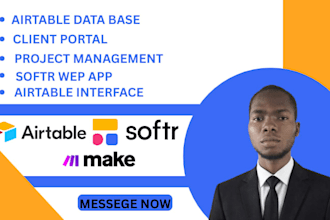 build airtable,airtable database,softr webapp,crm,n8n
