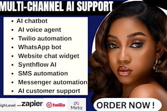 ai chat voice agents website SMS whatsapp messenger twilio zapier n8n automation