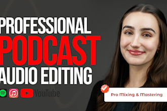 provide professional podcast production service, episode editing with show notes