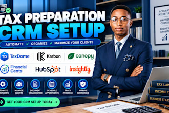 setup tax preparation CRM taxdome karbon canopy financial cent hubspot insightly