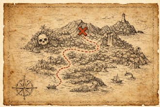 create a fantasy map, dnd map, city map, custom map illustration and dungeon map
