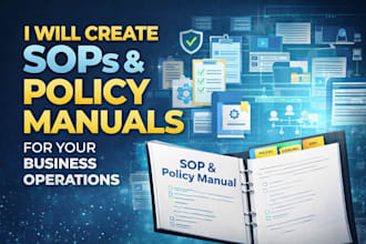 create sop and policy manual for your business operations