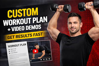 create custom fitness workout videos and personalized workout plans