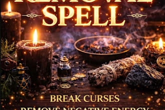 break all curses, bad luck, spiritual cleansing spell, black magic, hex removal