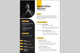 design german or english ats friendly lebenslauf cv and anschreiben in canva