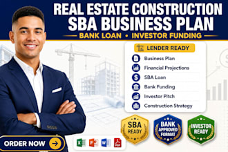 write construction real estate business plan sba loan investor ready funding