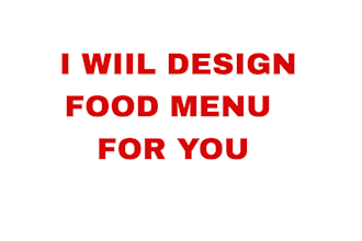 design professional food menu for restaurant