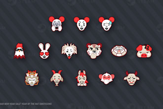 design a custom digital chat sticker pack for messaging apps